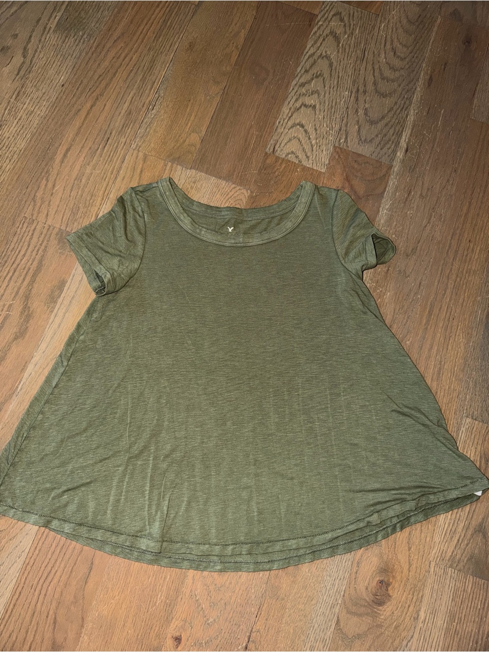 American Eagle Olive Green soft & sexy Slub T-shirt sz XS